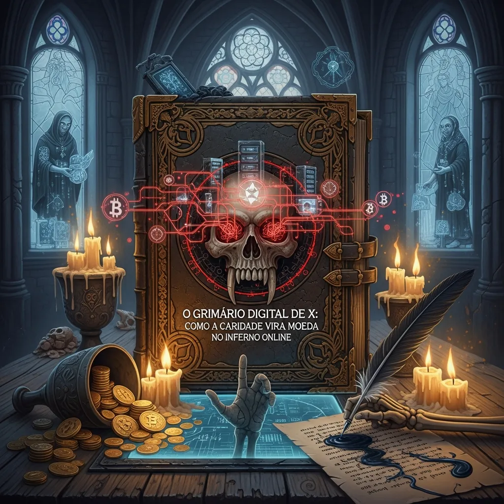O GRIMÓRIO DIGITAL DE X: Como a Caridade Vira Moeda no Inferno Online — imagem 3